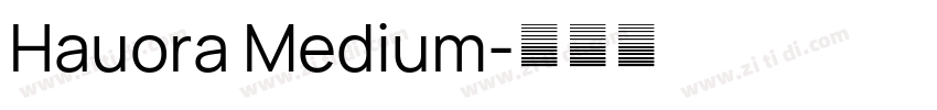 Hauora Medium字体转换